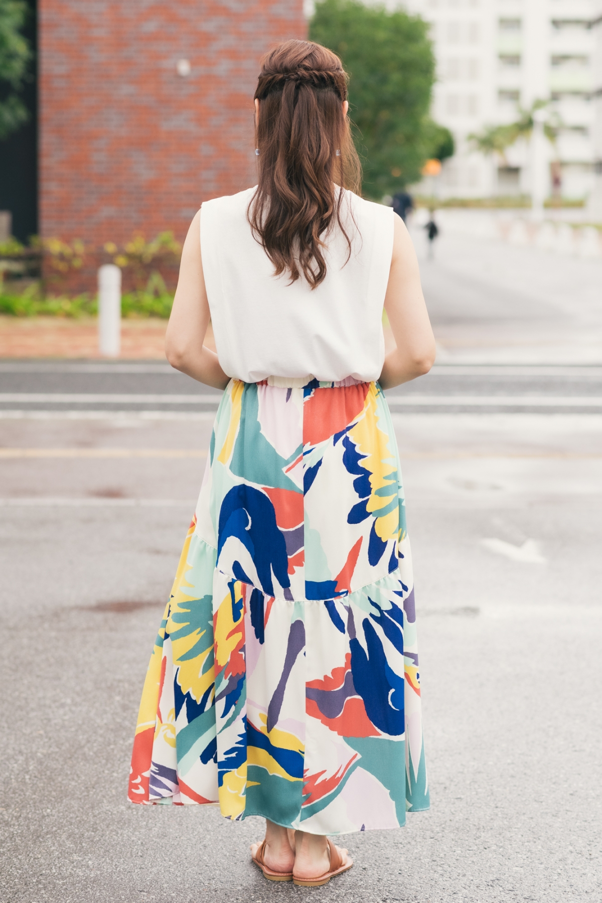 273マンシングウェア◆スカート マルチカラー 9号 Mサイズ カラフル ポップ 273マンシングウェア◇スカート マルチカラー 9号 Mサイズ カラフル