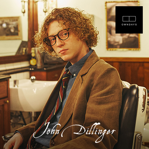 owndays John Dillingerリムレスメガネ